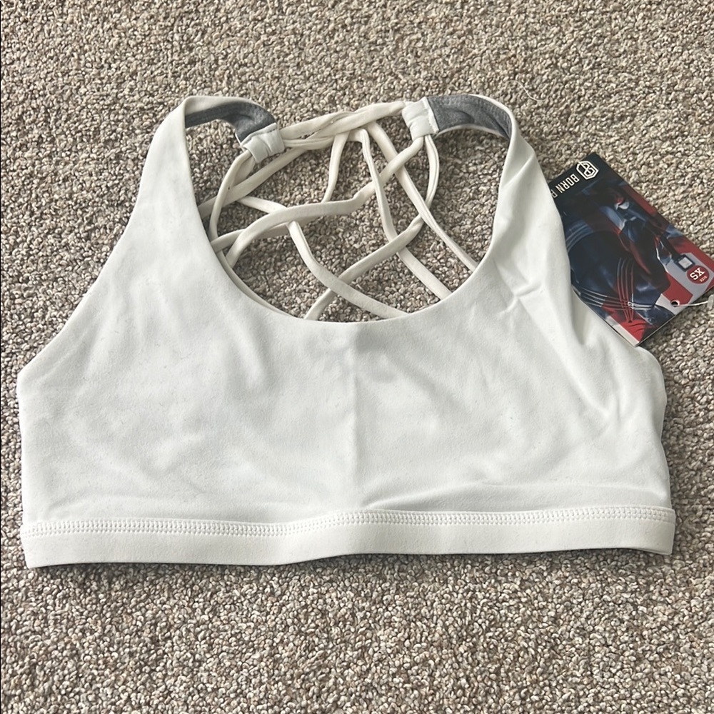 Born Primitive White Vitality Sports Bra
